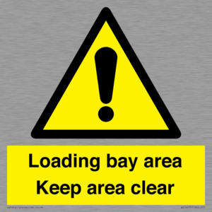 Loading bay area Keep area clear
